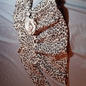 Koala Kids 3-6 Months Girls Long Sleeve Leopard Print Sweatshirt Dress